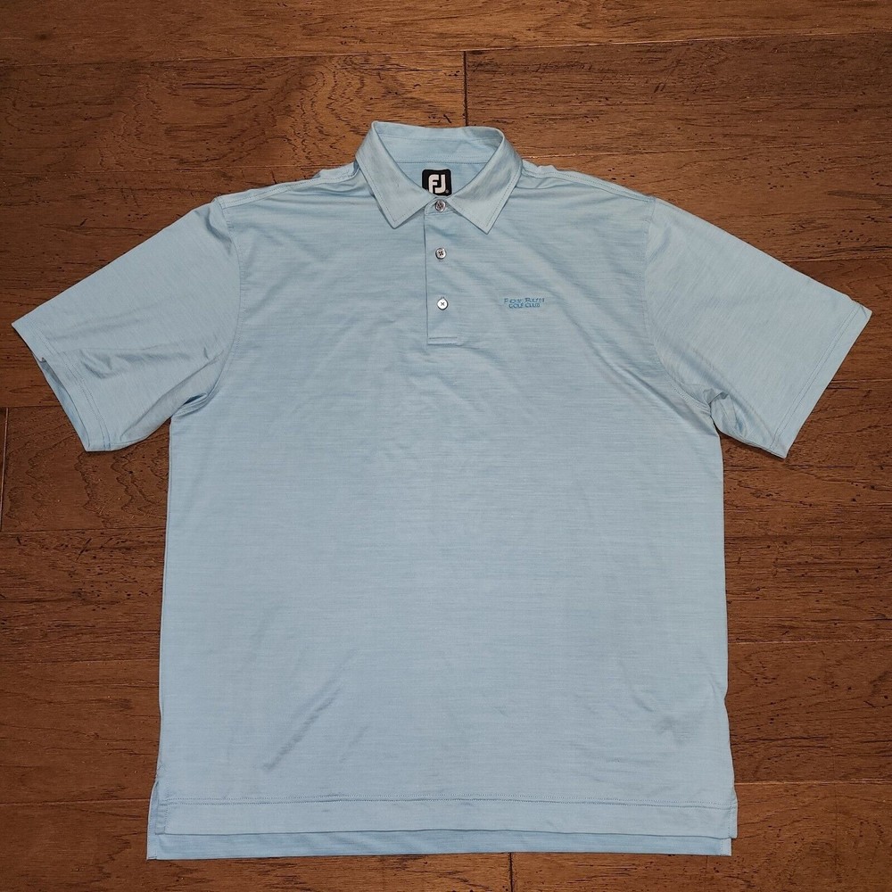 FootJoy FJ Men’s Golf Polo Short Sleeve Shirt Blue Size XL